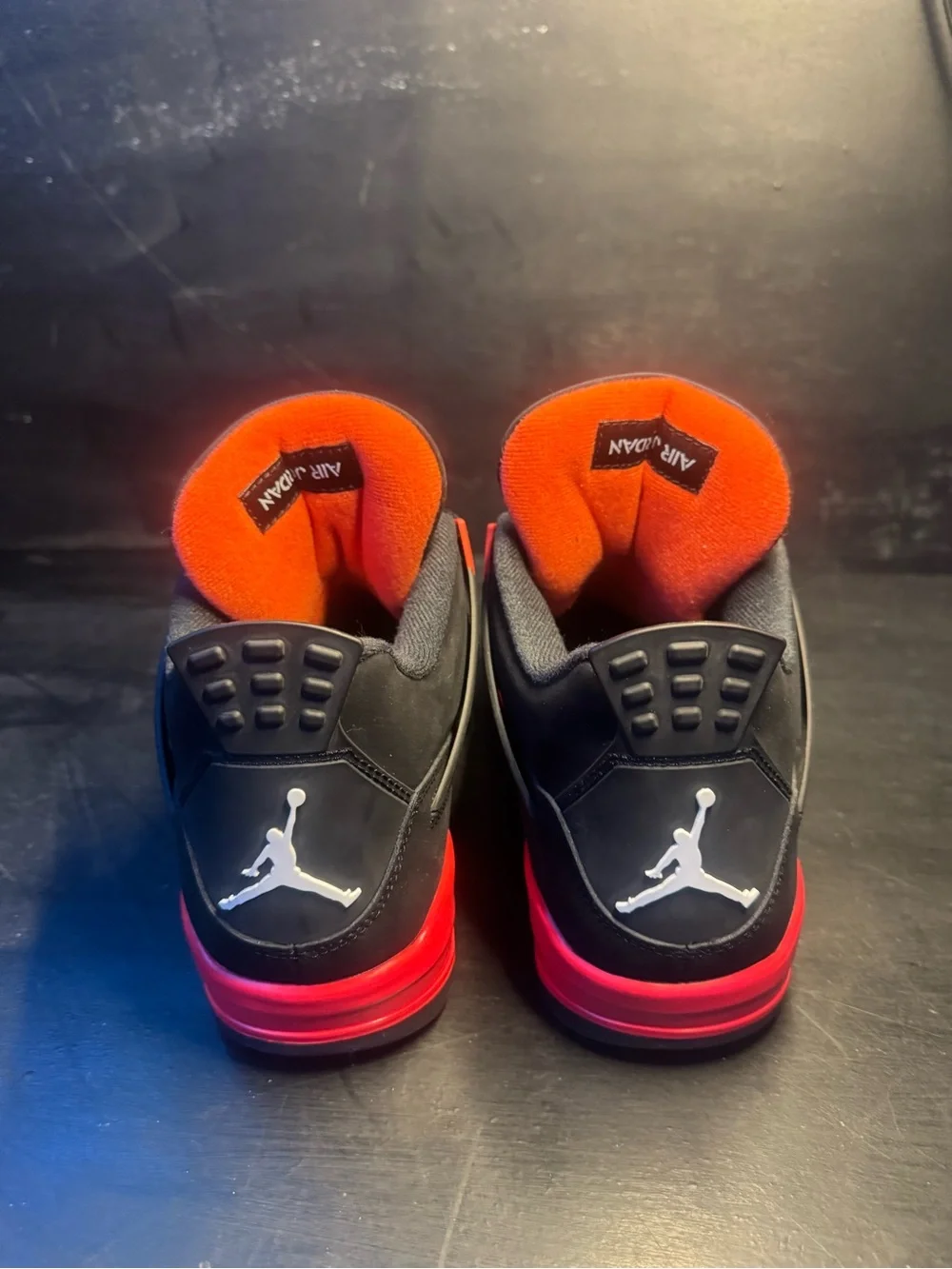 Jordan 4 Red thunder Men’s Black and Red Retro Sneakers